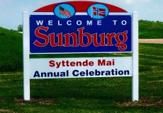 Keeping a spot on the map:  New road signs demonstrate local pride for Sunburg