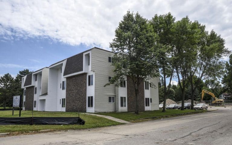 A new 24-unit, market-rate apartment building to be built by AEHM, also known as Suite Liv’n, on 15th Avenue Northwest next to Ridgewater College will not receive a developer's tax abatement from Kandiyohi County after the Board of Commissioners on Tuesday turned down the request. The company owns two existing apartment buildings on the site that are undergoing rehabilitation, and construction is slated to begin soon on the new building. Erica Dischino / Tribune