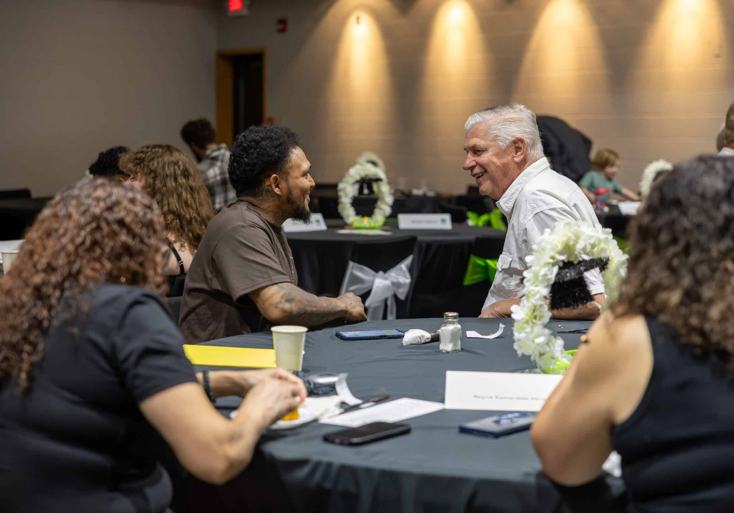 2025 Elevate graduation guests in conversation