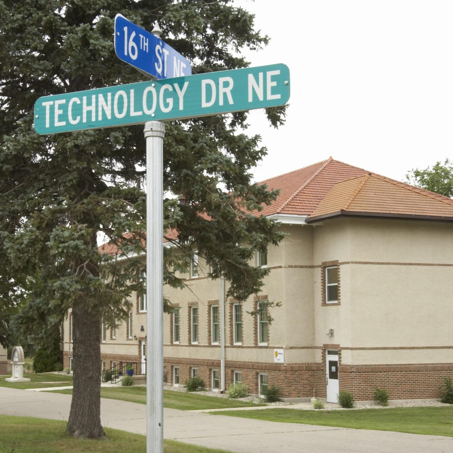 technology drive & 16th street sign