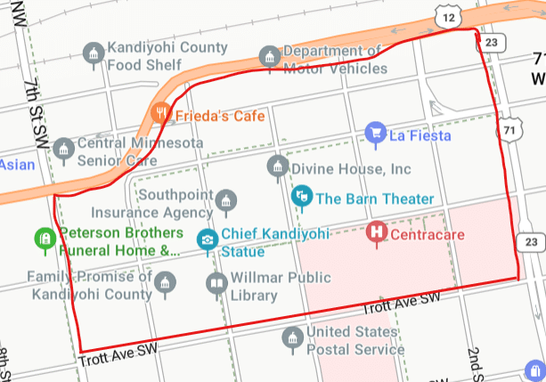 willmar downtown boundaries kandiyohi county property enhancement program